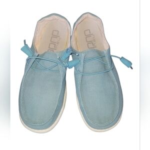 Hey Dude Women's Wendy Sea Blue/Teal Casual Slip On Shoes US 8 EU 39